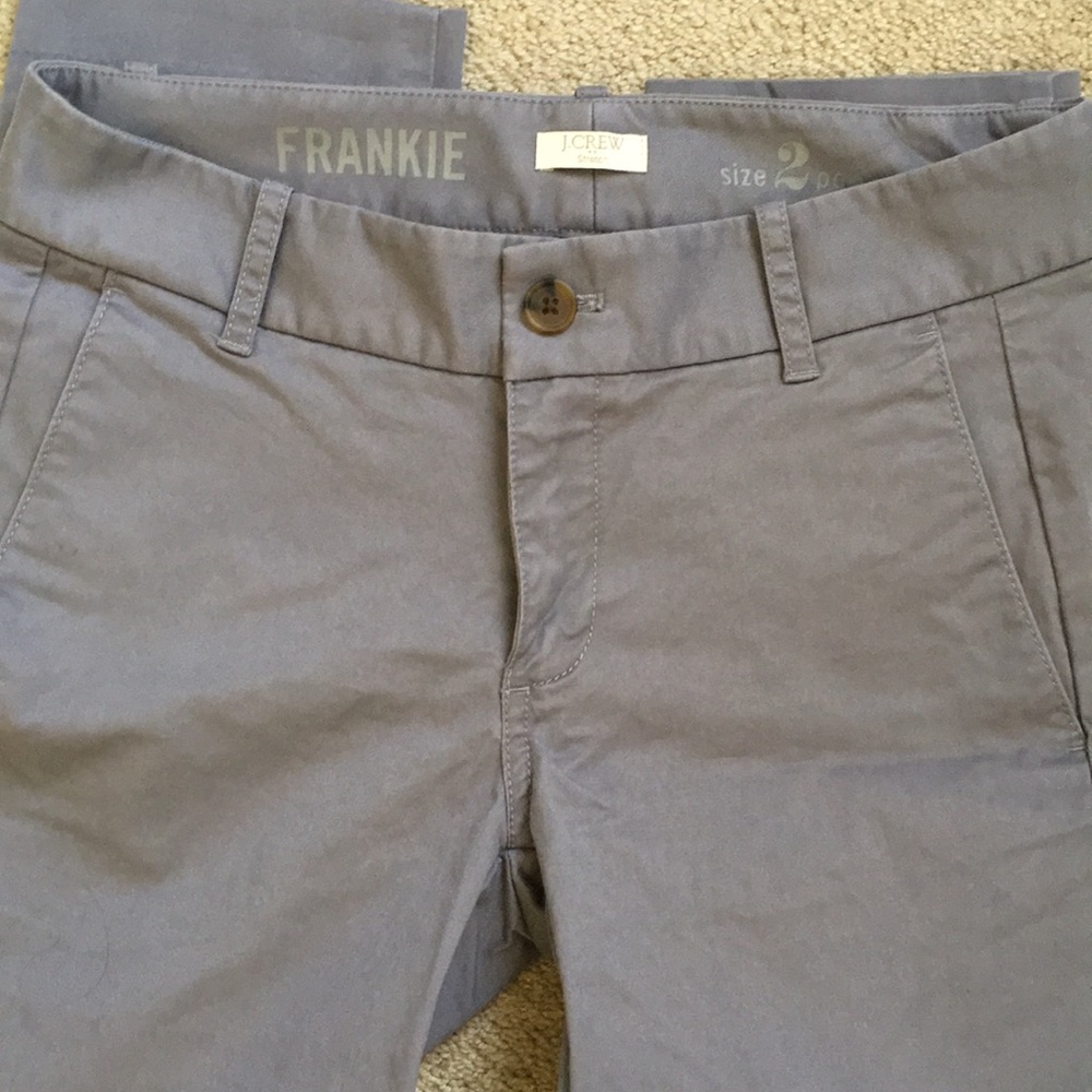 JCrew.  Frankie Grey Chino Ankle.